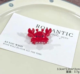 Red Crab Hair Clip