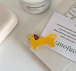 Little Yellow Dog Duckbill Hair Clip