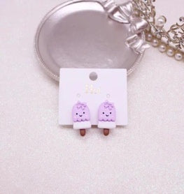 Lilac Popsicle Stud Earrings