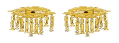 Gold Evil Eye Fringe Earrings