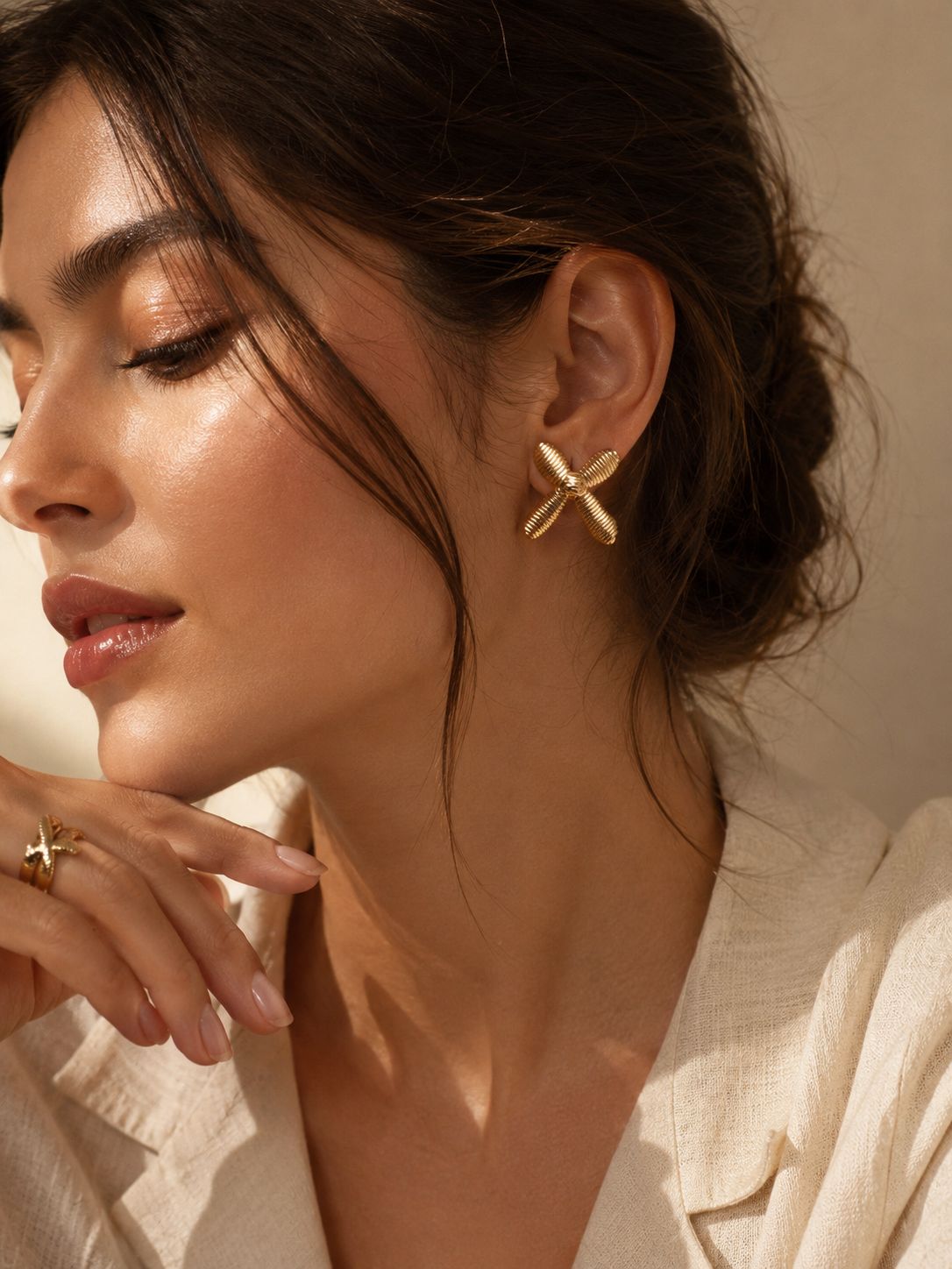 Luxe Knot Gold Earrings
