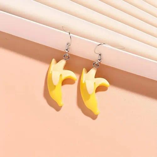 Peeled Banana Drop Earrings