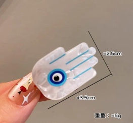 Hamsa Evil Eye Hair Clip
