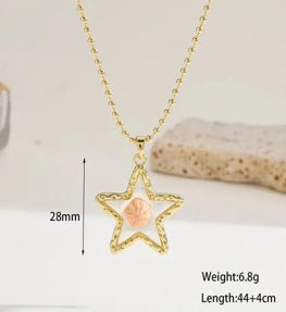 Gold Star Pendant Necklace