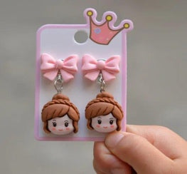 Braided Bow Character Ear Clips