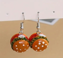 Hamburger Drop Earrings