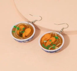 Noodle Bowl Prawn Drop Earrings