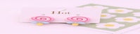 Pink Swirl Lollipop Stud Earrings