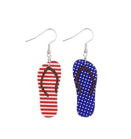 Mismatched Flip Flop Drop Earrings