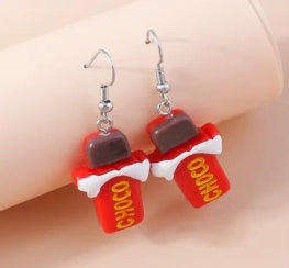 Hot Chocolate Cup Drop Earrings