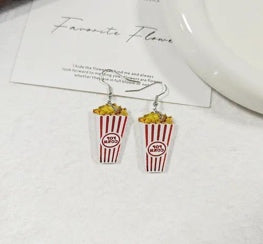 Popcorn Box Drop Earrings