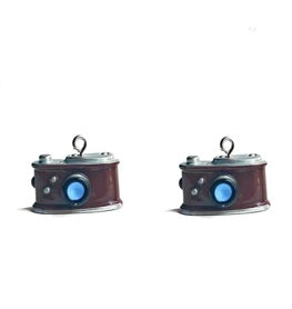 Vintage Camera Drop Earrings