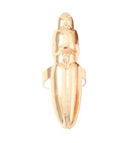 Polished Gold Cicada Ring