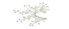 White Flower Ear Cuff - Right